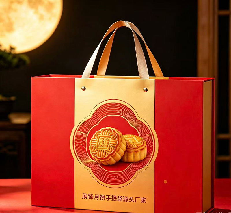 中秋月饼手提袋 | 月饼礼盒袋定制 | 展锋包装